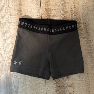 UA spandex shorts